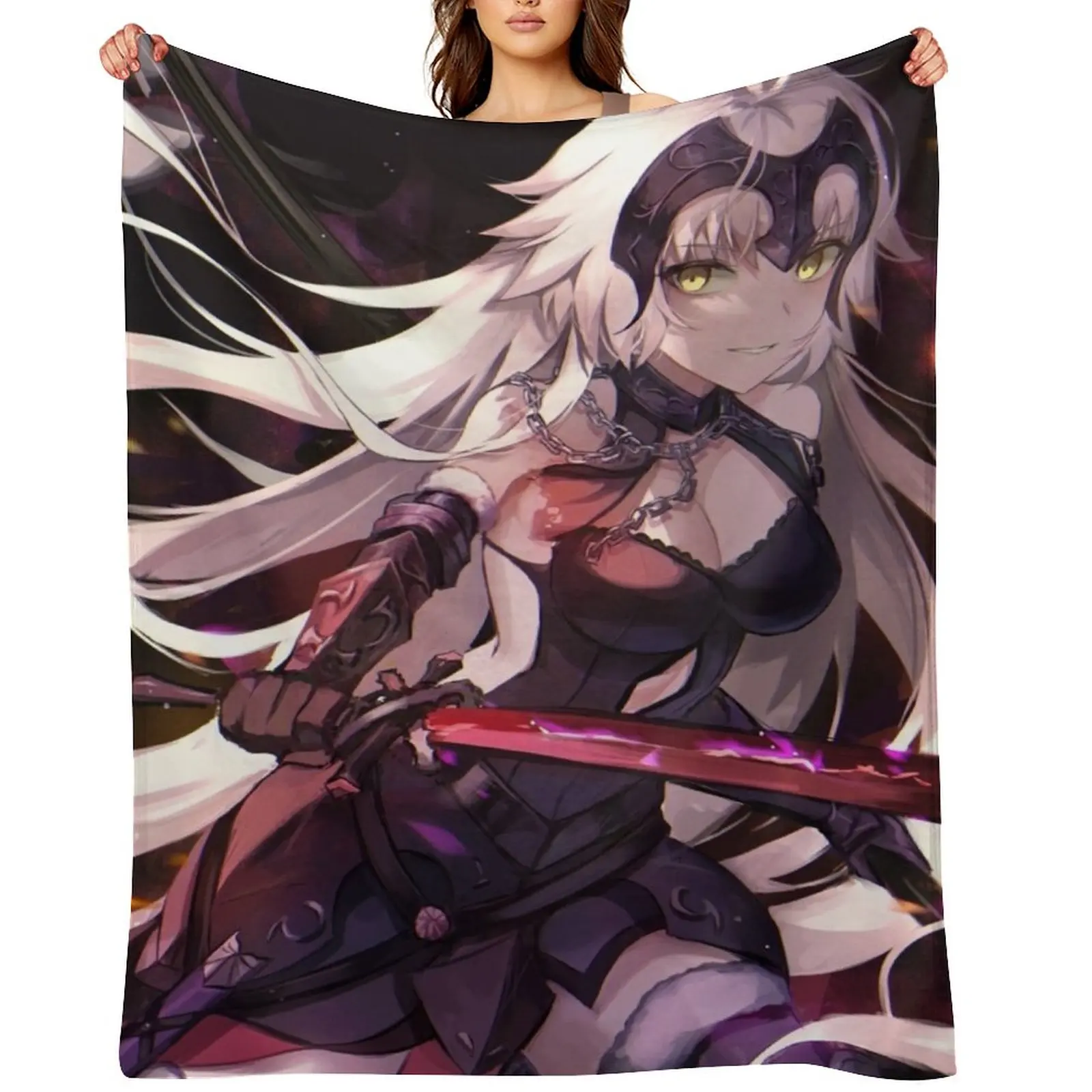 

Jeanne Alter Fate Grand Order Throw Blanket Shaggy Flannels Decoratives Comforter Blankets
