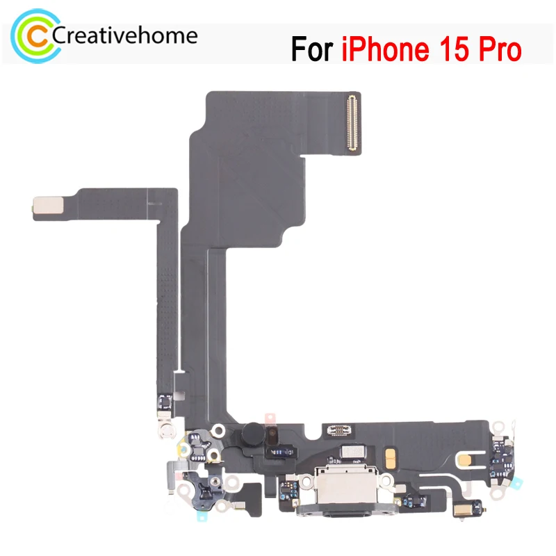 Charging Port Flex Cable For iPhone 15 Pro USB Power Dock Cable Repair Spare Part