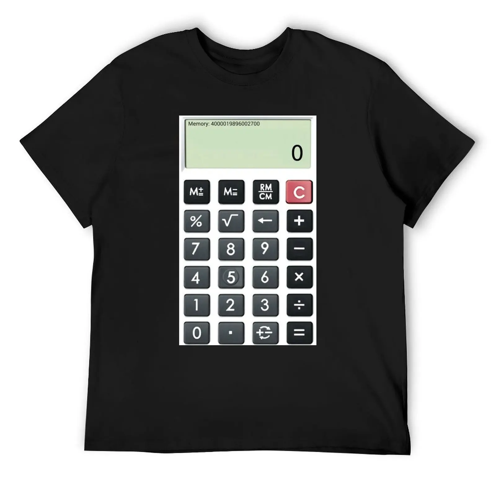 Calculator T-Shirt custom t shirt rapper graphic tees essential t shirt street wear mens cotton t shirts