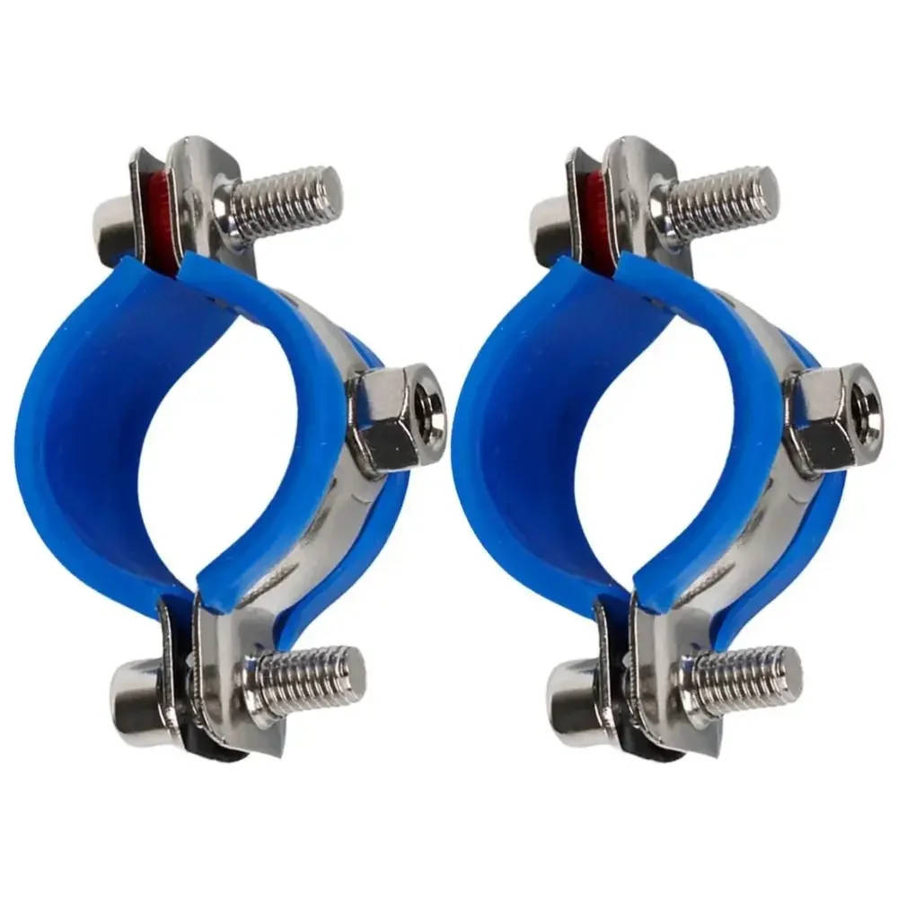 1Pcs Fastener Hardware Round Hose Clamp Nut Hoop Pipe Fitting Suspension Pipe Holder Carbon Steel Rubber PPR/PVC