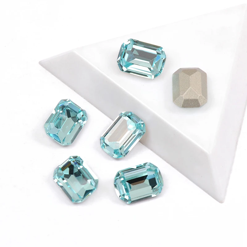 6A-Klasse Oktagon-Kristall-Strasssteine im Vorteilspack, Glitzernde Ziersteine mit Krallenfassungen für DIY-Schmuck, Kleidung und Basteldekorationen – Detail 3