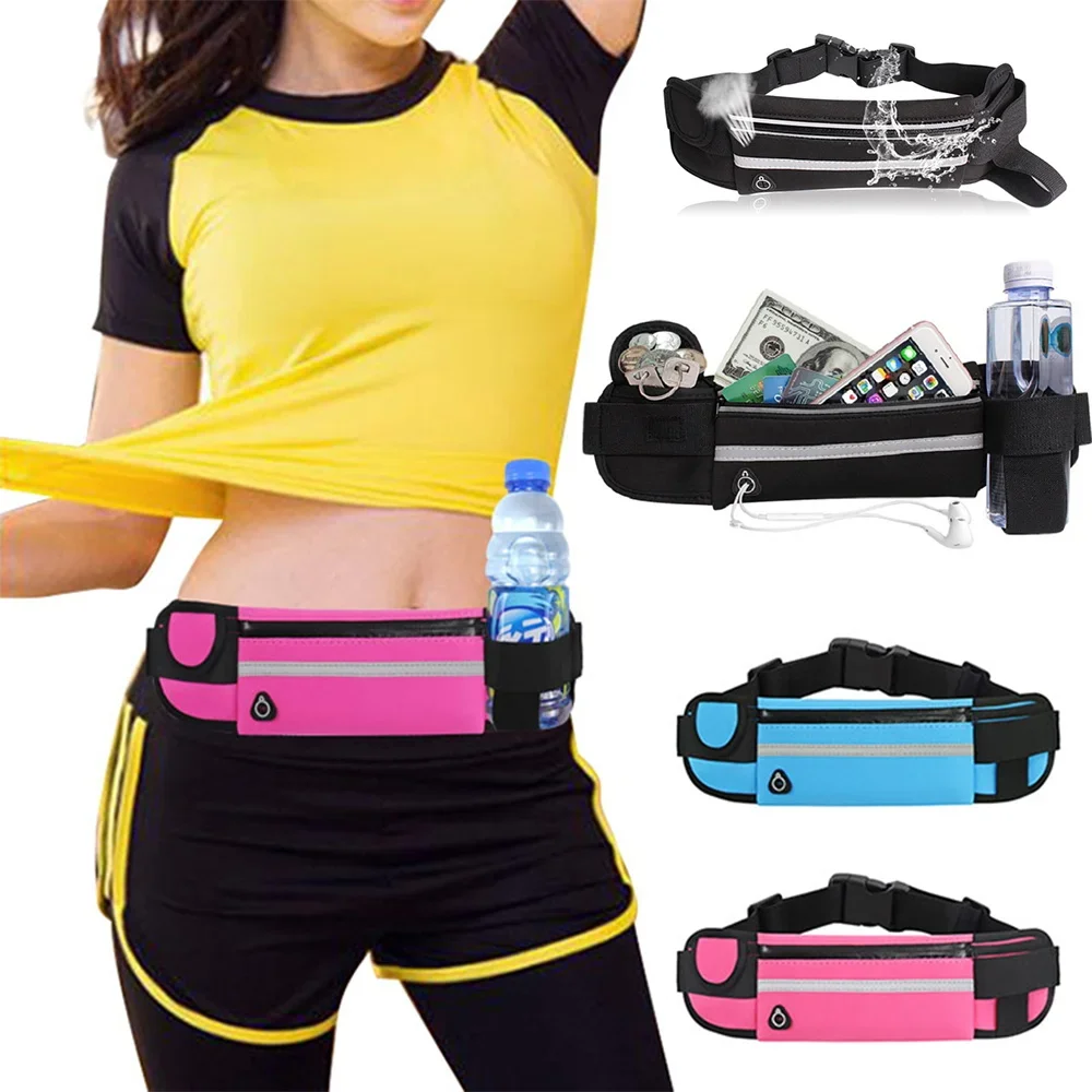 Sports Fanny Pack Women Running Waist Bag Men Belt bag Phone Gym Bag Water Hydration Backpack Running Accessories