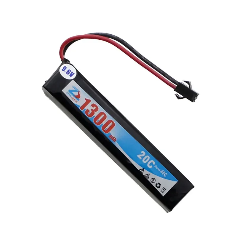 CIS Core-Batterie au lithium polymère de type d'alimentation, batterie de modèle CS, FNC, AK47, G36, 9.6 mAh, 1300 V