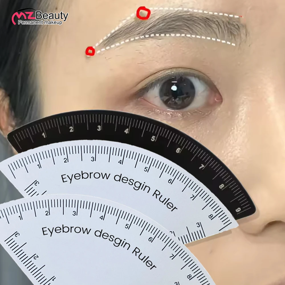 1 Minute Eyebrow Drawing Design Ruler Microblading Mapping Tool Shaping Permanent Tattoo Guide Eye Makeup Tool Tattoo Supplies