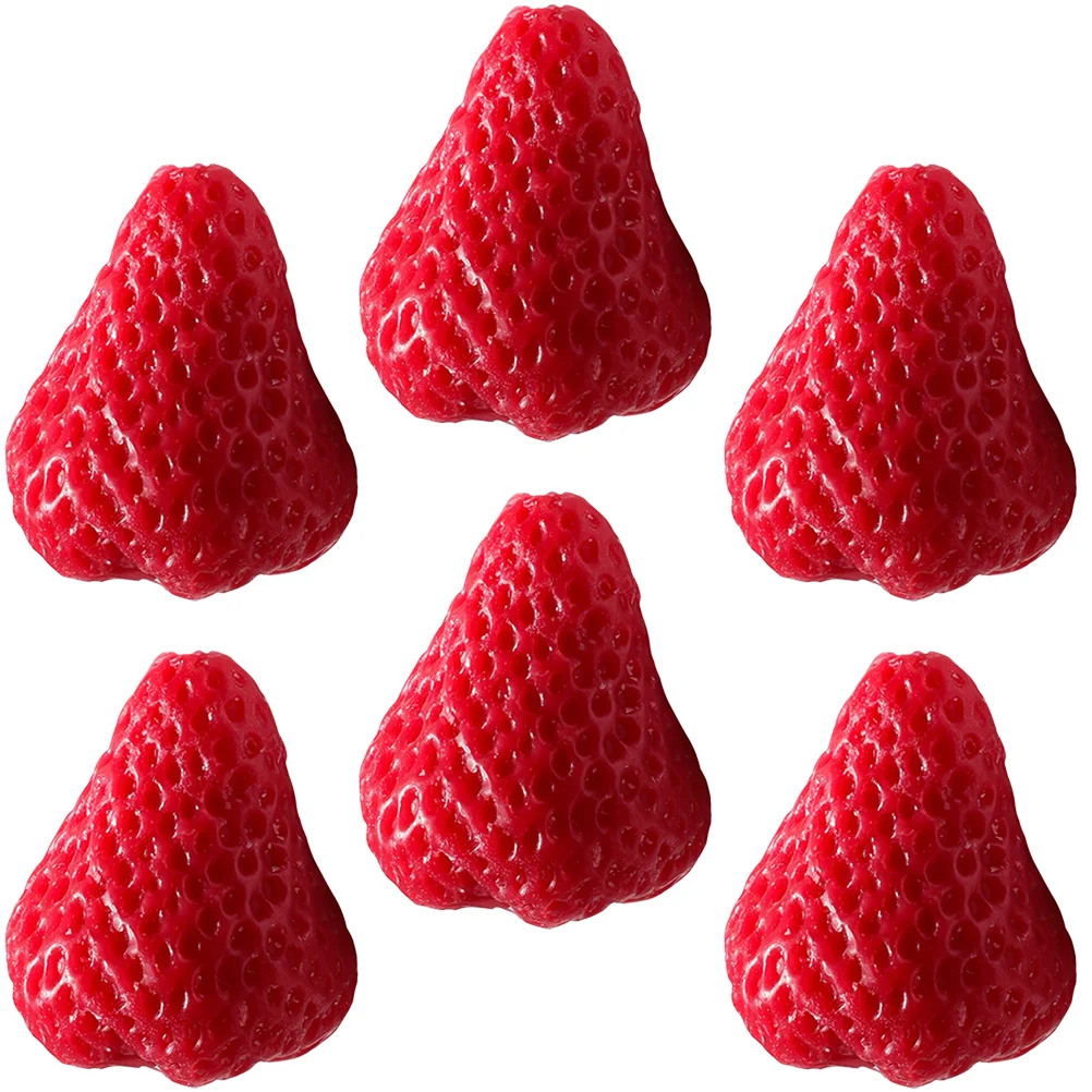 6 Pcs Delicate Tealight Strawberry Soy Wax Decorative Aromatic Fragrance Miss Aromatherapy Candles