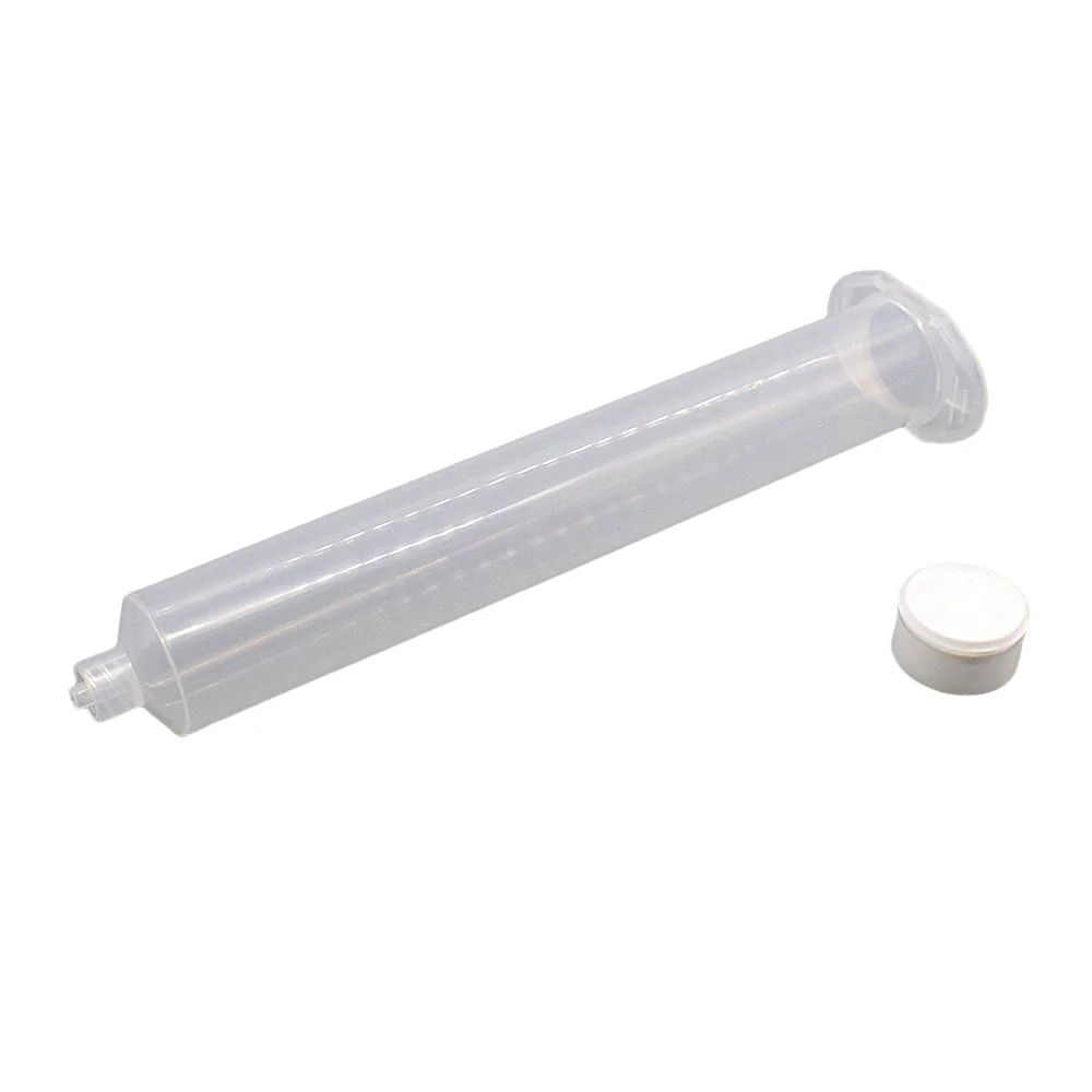 กาวกาว Dispenser อุตสาหกรรมหลอดเข็มฉีดยา 30cc กาวกาวเข็มฉีดยาถังสำหรับอุตสาหกรรม Dispensing