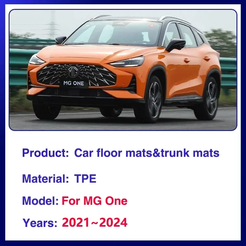 Car Floor Mats For MG One 2021 2022 2023 2024 3D TPE Waterproof Mud Carpet Foot Pad Full Tappetos Auto Accessories