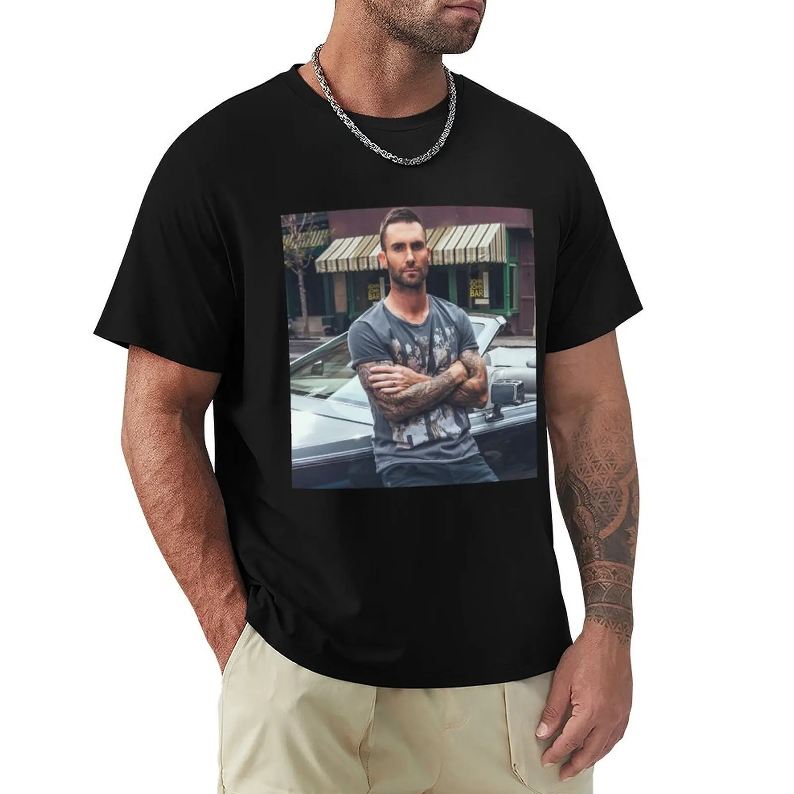 

adam levine T-Shirt customs basketball graphic tees cotton t shirt men
