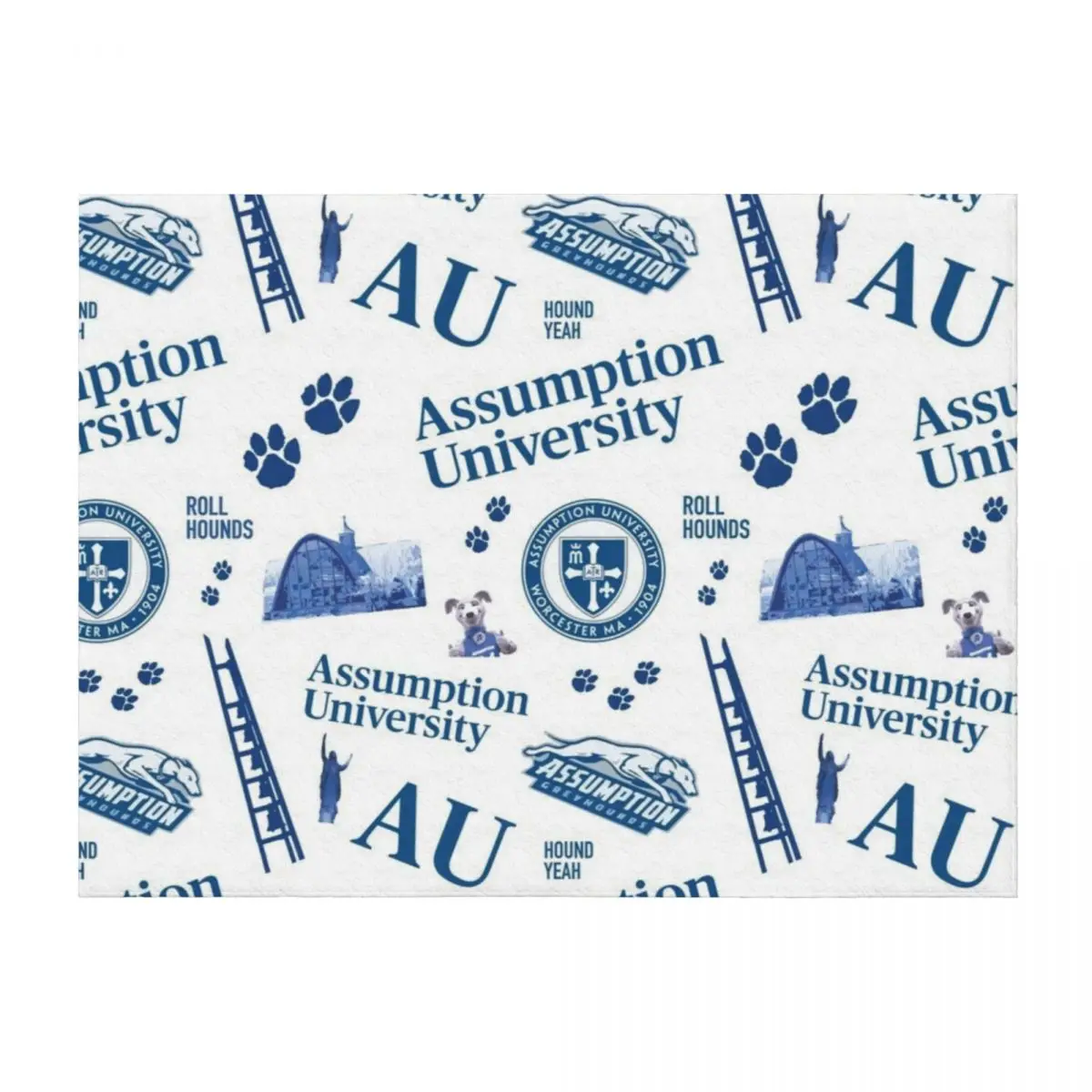 

Assumption University Pattern Throw Blanket Fashion Sofas Quilt Luxury Kid'S Blankets