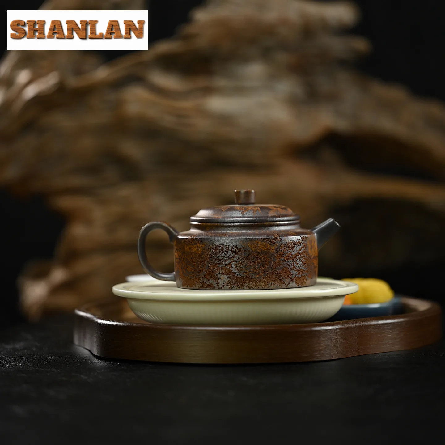 240 مللي ييشينغ الأرجواني الطين أباريق الشاي اليدوية دي تشونغ وعاء الخام الخام الخشب النار الخزف قسم الطين غلاية الصينية Zisha طقم شاي #2