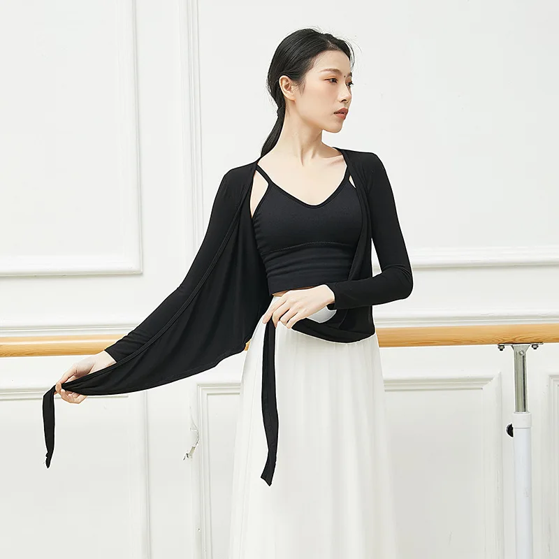 Ballet Crop Tops Women Dance Training T-shirts Top Long Sleeve Girl Costume for Women Dancing Clothes Dancer Wear Clothing Yoga