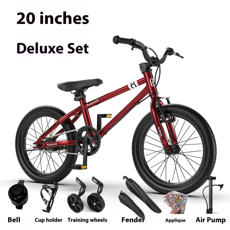 Youth Mountain Bike 16/20 Inch Children's Bicycle for Boys And Girls 6-12 Years Old Student Pedal Bike with Adjustable Frame