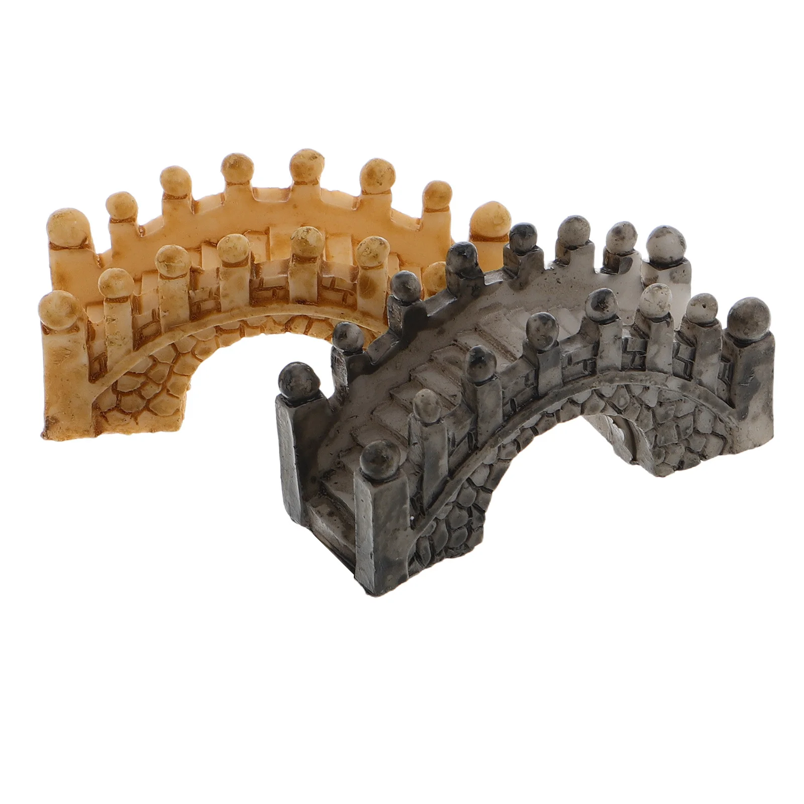 

2Pcs Arch Bridge Resin Ornament Miniature Garden Succulent Decoration Versatile Placement DIY Creativity Ideal Home Office Decor