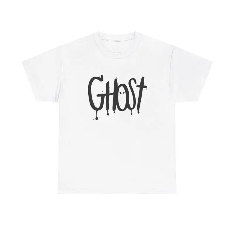 Ghost Graffiti Graphic T Shirt cool minimal spray paint art urban halloween