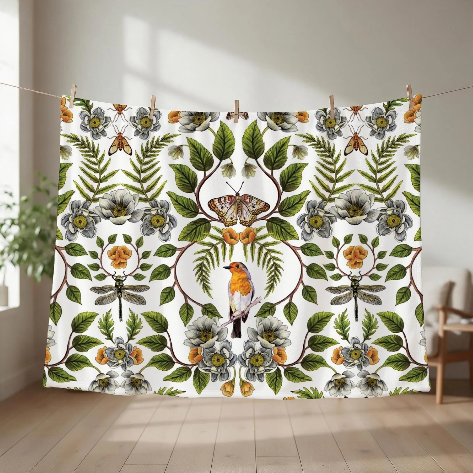 The Ancient Magus Bride - Mahoutsukai no. Yome typo poster (square ver.) Throw Blanket