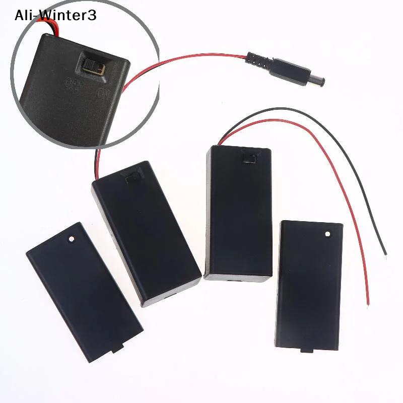 

Корпус для батареи 9В (1/3/5 шт.), аксессуары для самостоятельной сборки, с крышкой, выключателем, кабелем и разъемом DC