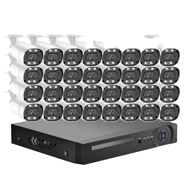 32CH 8MP 5MP 4K POE NVR Security Camera System With Two-Way Audio