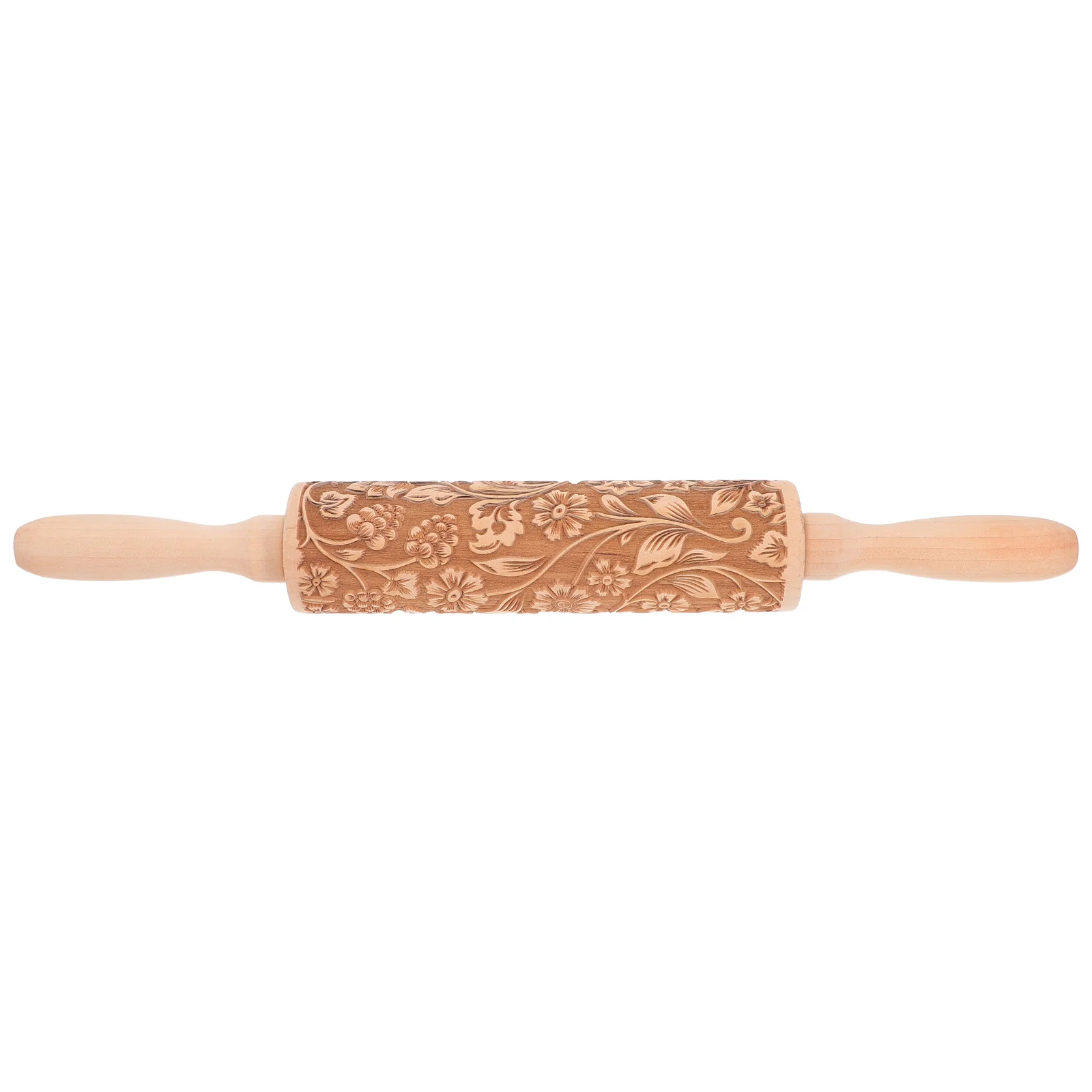 

Wooden Embossed Pin For Baking Pastry Dough Fondant Cookie Pie Crust Pizza Patterned Engraved Beech Rolling Pin Holiday