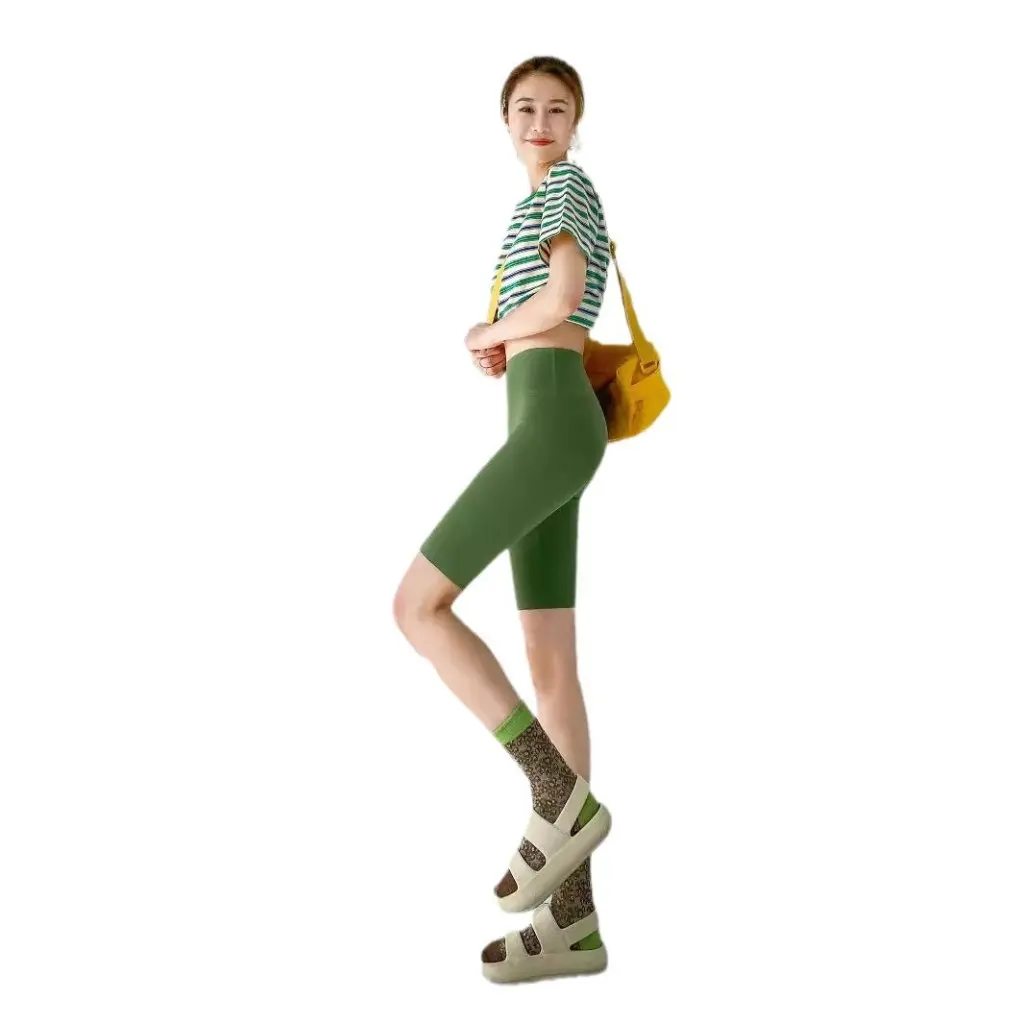 

Летняя хлопковая полосатая футболка Love Jar, дышащий утягивающий топ с короткими рукавами и брюки без талии для повседневного образа