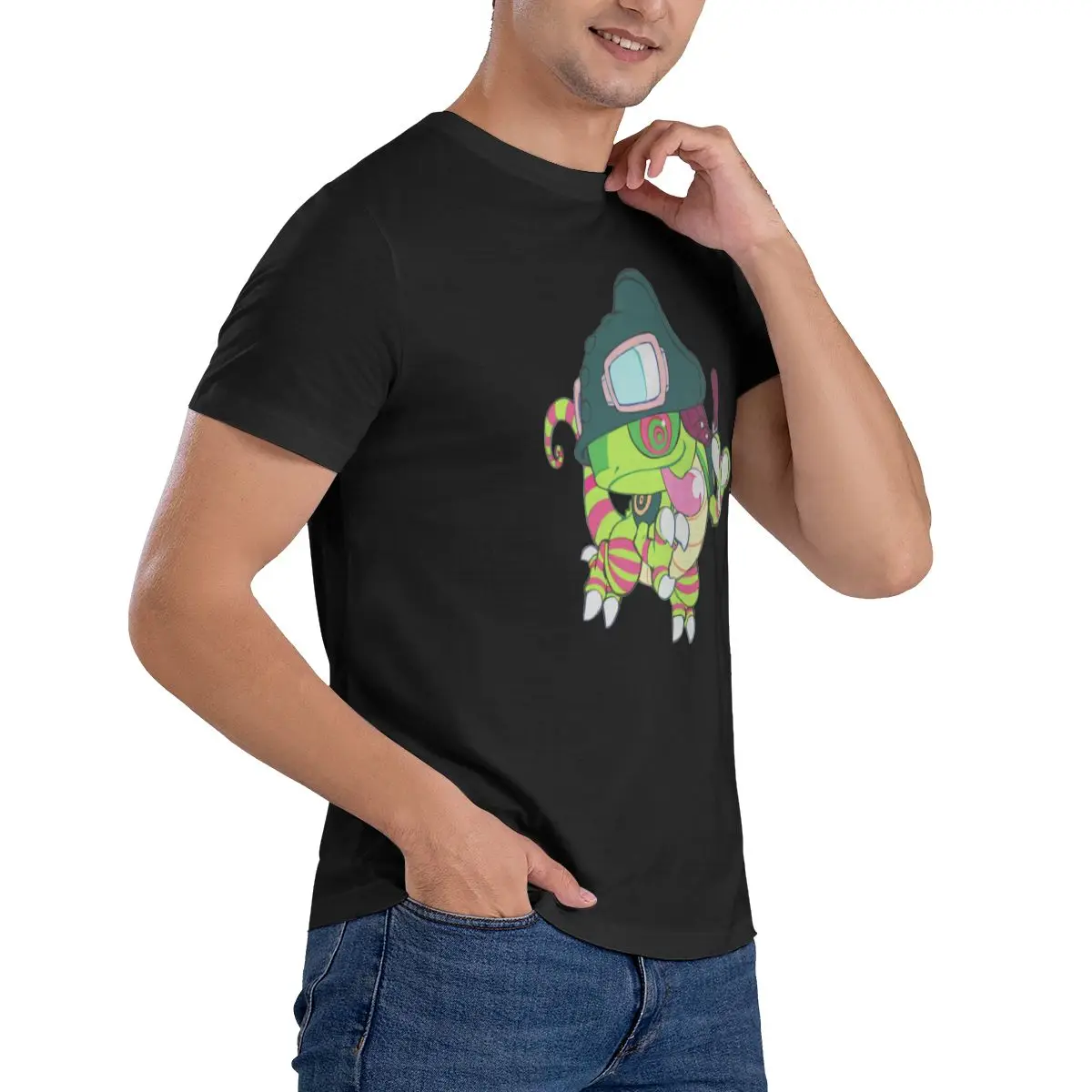 Digimon męskie klasyczne Unisex bawełniane T-Shirt męski i kobiety, klasyczna koszulka