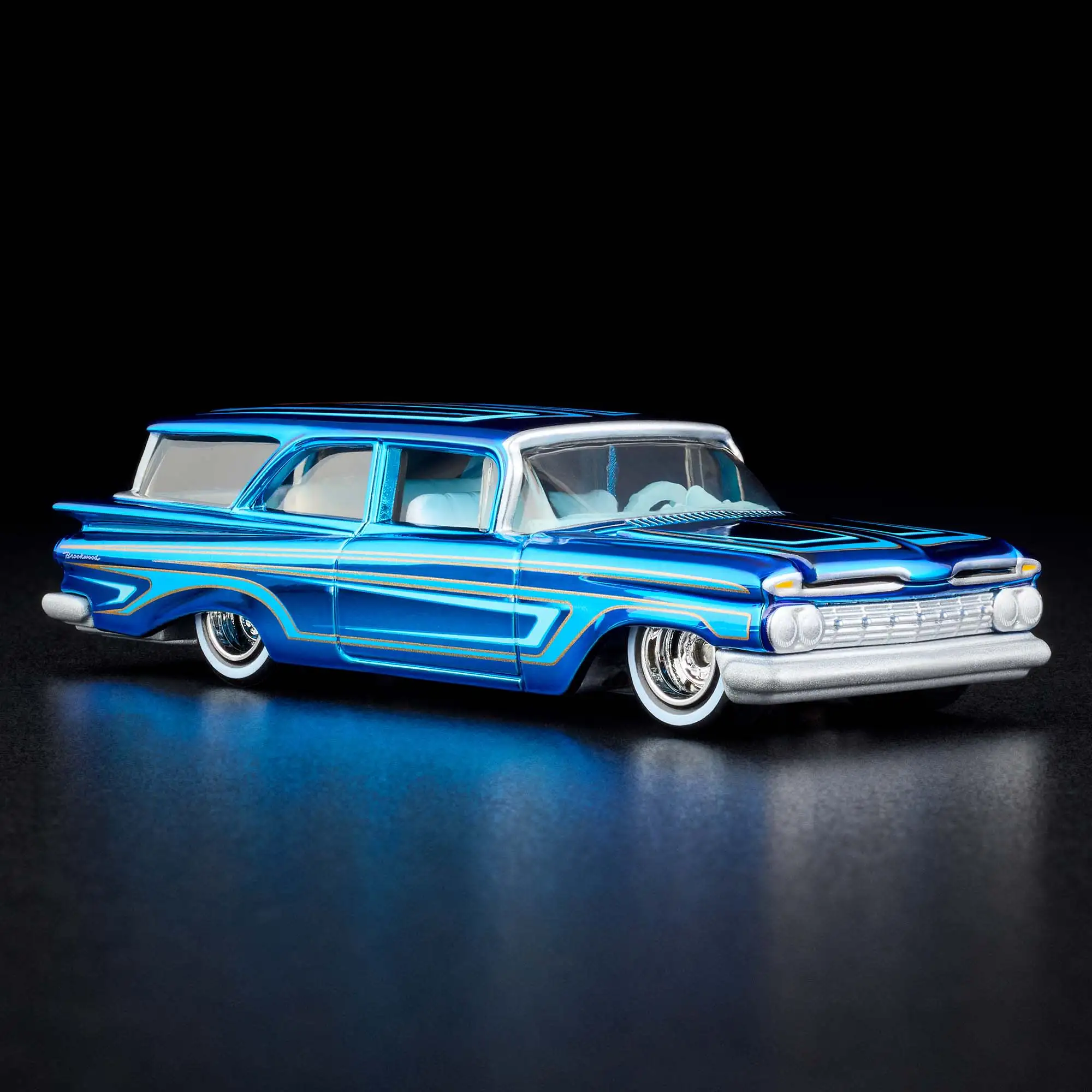 Hot Wheels Collectors RLC Exclusive 1959 Chevrolet Brookwood Ice Blue Scale 1:64 รถDiecast