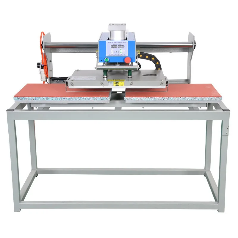 Pneumatic transfer head heat press machine, up-slide cutting type hot drilling machine