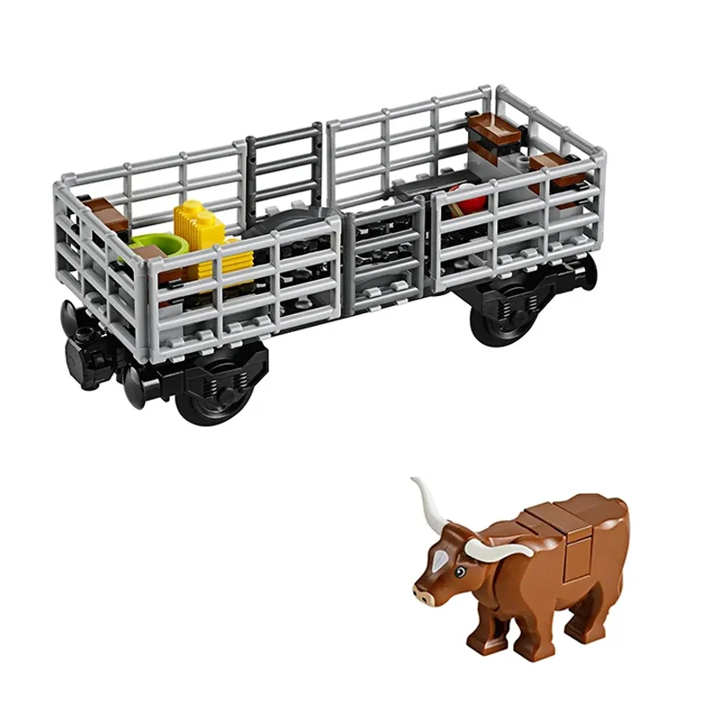 Treno Merci Telecomandato 888 Pezzi, Versione Elettrica, Modellino Veicolo da Costruire, Giocattolo per Bambini e Adulti, Idea Regalo