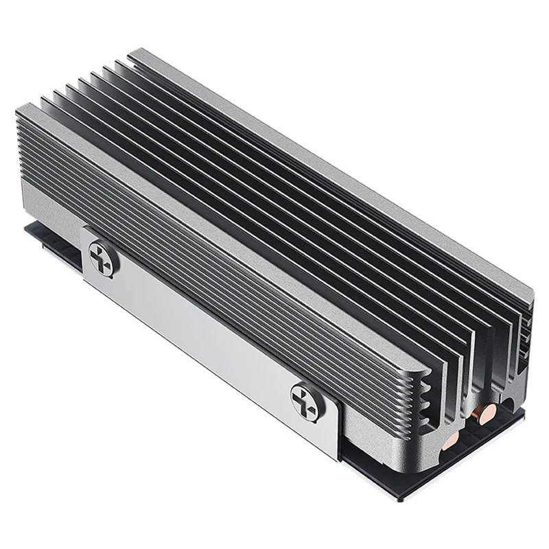 Dissipateur thermique M.2 SSD 2280 dissipateur thermique pour M.2 Nvme 2280 SSD 2 caloducs M.2 SSD radiateur gris-A32R