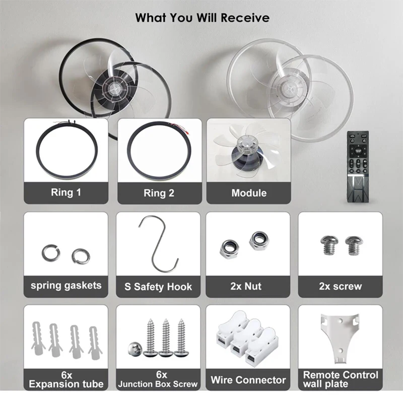 2 in 1 Modern Smart Ceiling Fan Bedroom Ceiling Fan With Light And Control Living Room Restaurant Decor Dimmable LED Ceiling Fan