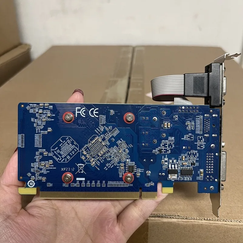 HD7450 2G R5230 HD6450 Desktop Graphics Card Half Height Low Profile Small Chassis for Office PC
