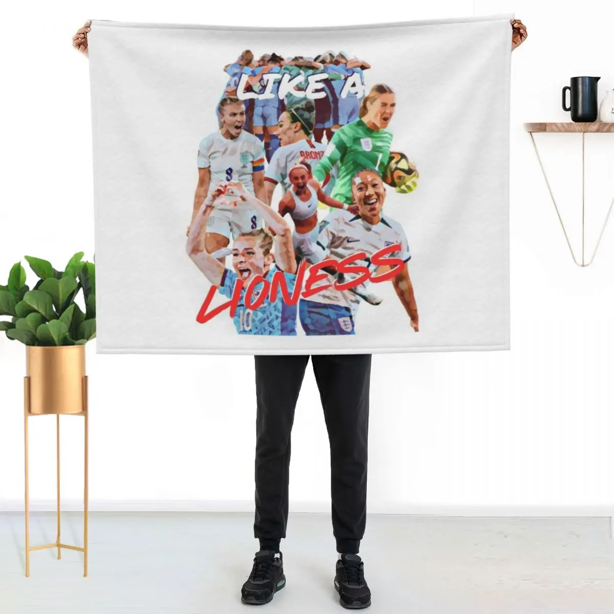 Like a Lioness Throw Blanket funny gift Moving manga cosplay anime Tourist for winter Blankets