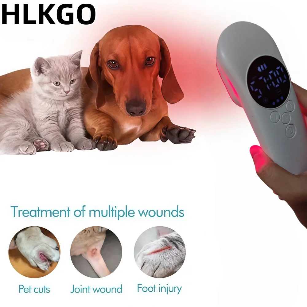 Veterinary Grade Pet Light Therapy Device, Red and Near Infrared Dual Wavelength for Dogs Cats Arthritis Treatment