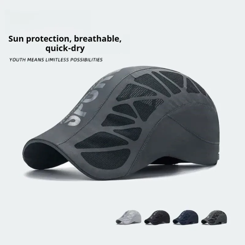 1pc Summer Hat Men Casual Baseball Cap Fast Drying Breathable Forward Cap Women Summer Outdoor Shade Outdoor Sunscreen Caps