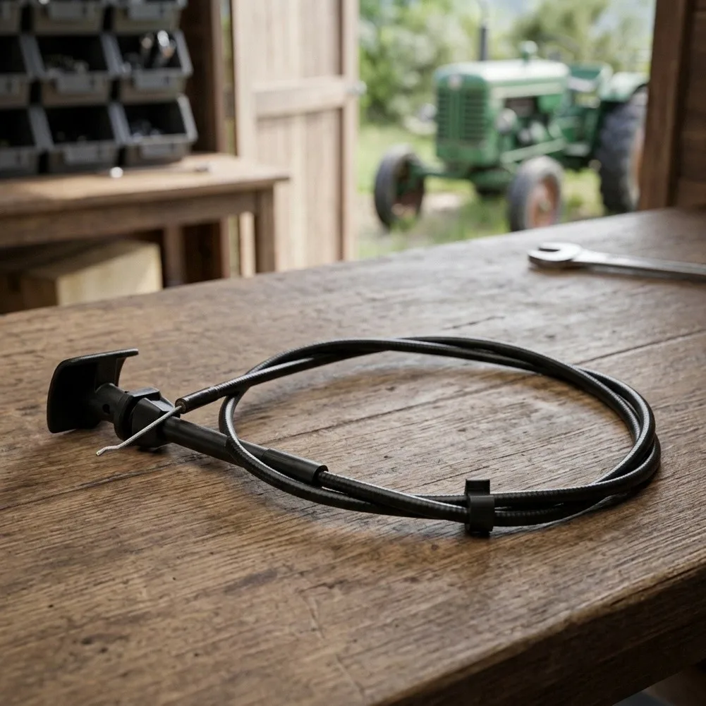 Black Plastic Choke Cable 125090001/2 For Mountfield-Castel Garden Ride-On Lawnmower Engine Control Replacement Part