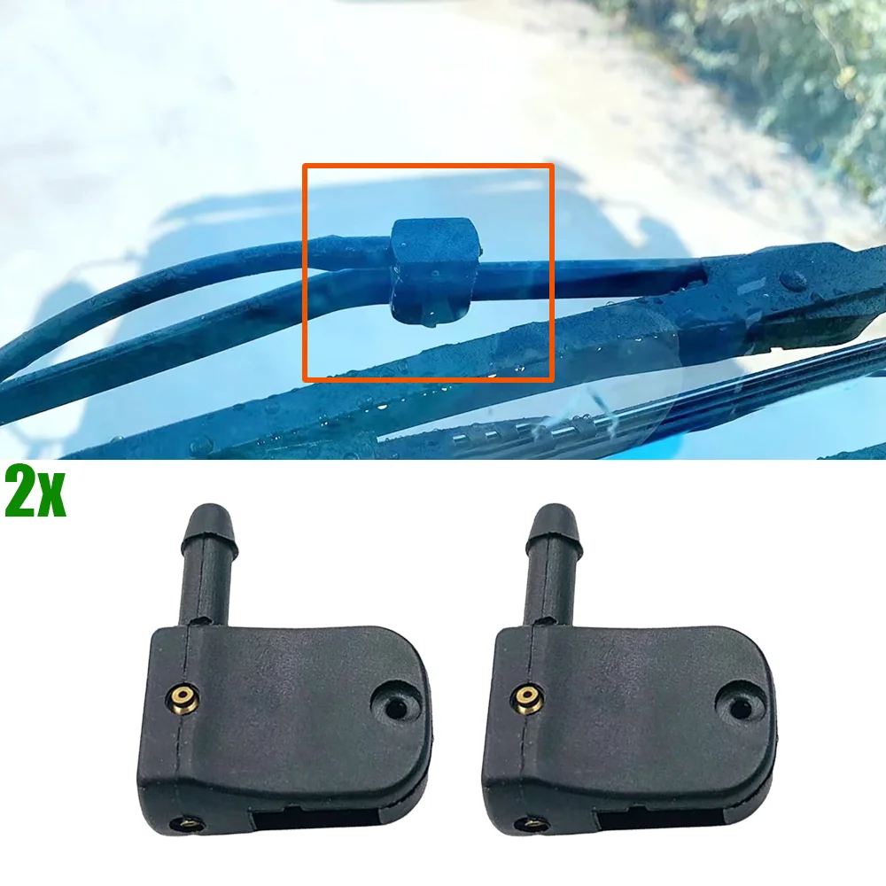 2 pçs universal pára-brisa dianteiro limpador braço arruela bocal spray jato de plástico para renault espace iii para mercedes-benz sprinter vito