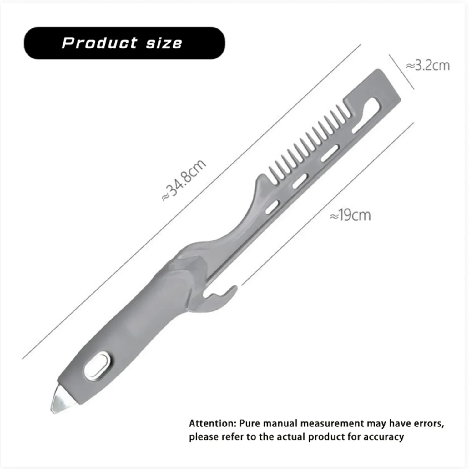 Multifunctional Stirrer Stirring Stick for Latex and Waterborne Paint Tool, Gray