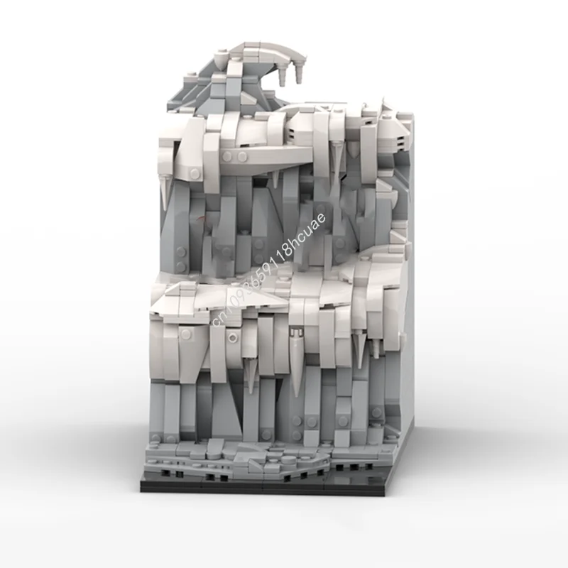 823 stücke MOC Caradhras Minen Moria Hobbit Und Modell Gebäude Spielzeug Blöcke Architektur Weihnachten Geschenke Montieren Idee Ziegel Kinder