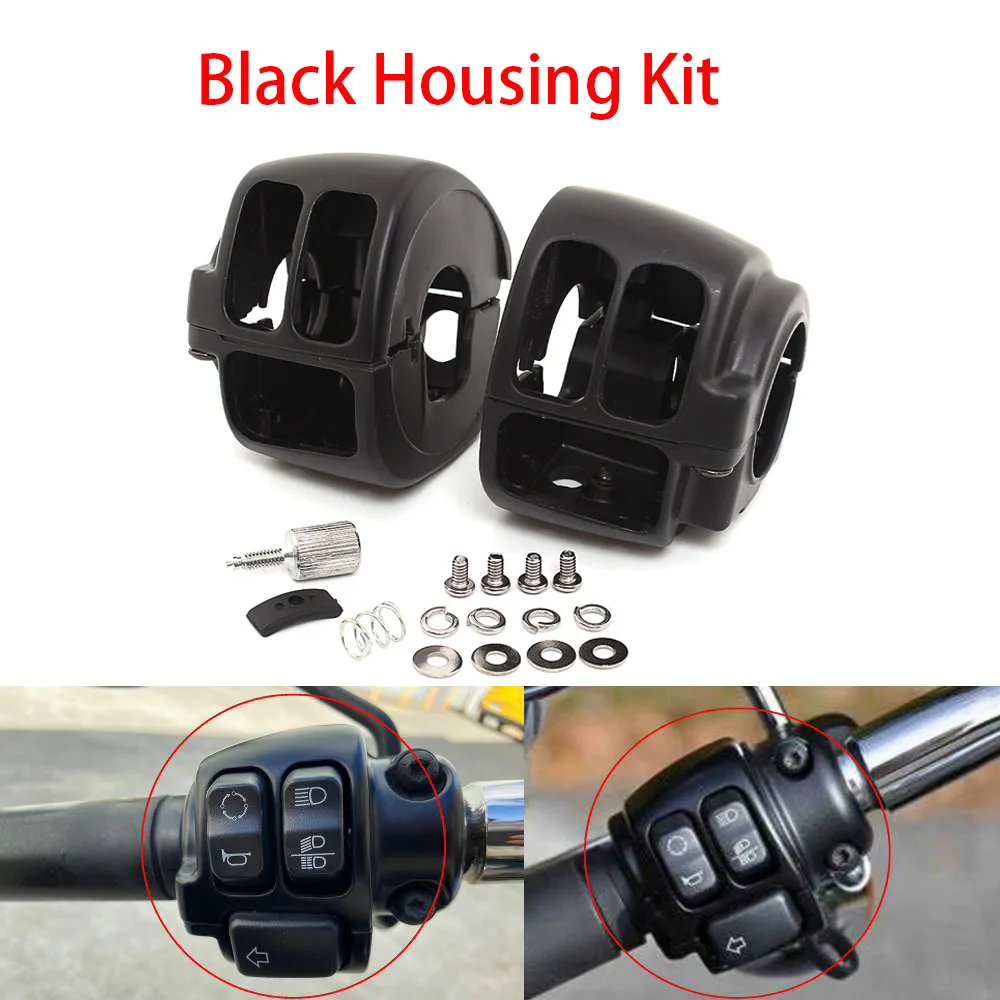 

Motorcycle Switch Housing Cover Switch Cap Button For Harley Touring Glide Road King Sportster Softail Dyna VRSC Heritage Vrod