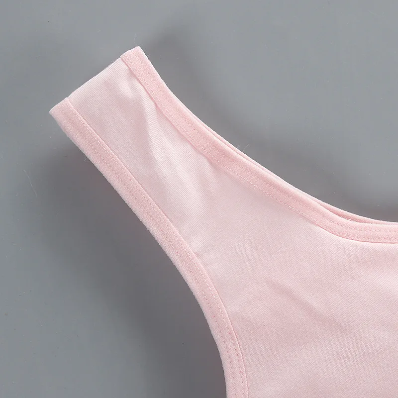 Girls Bra Puberty Students Pure Cotton Mesh Summer Breathable Vest Underwear for Junior and High School Students KF931