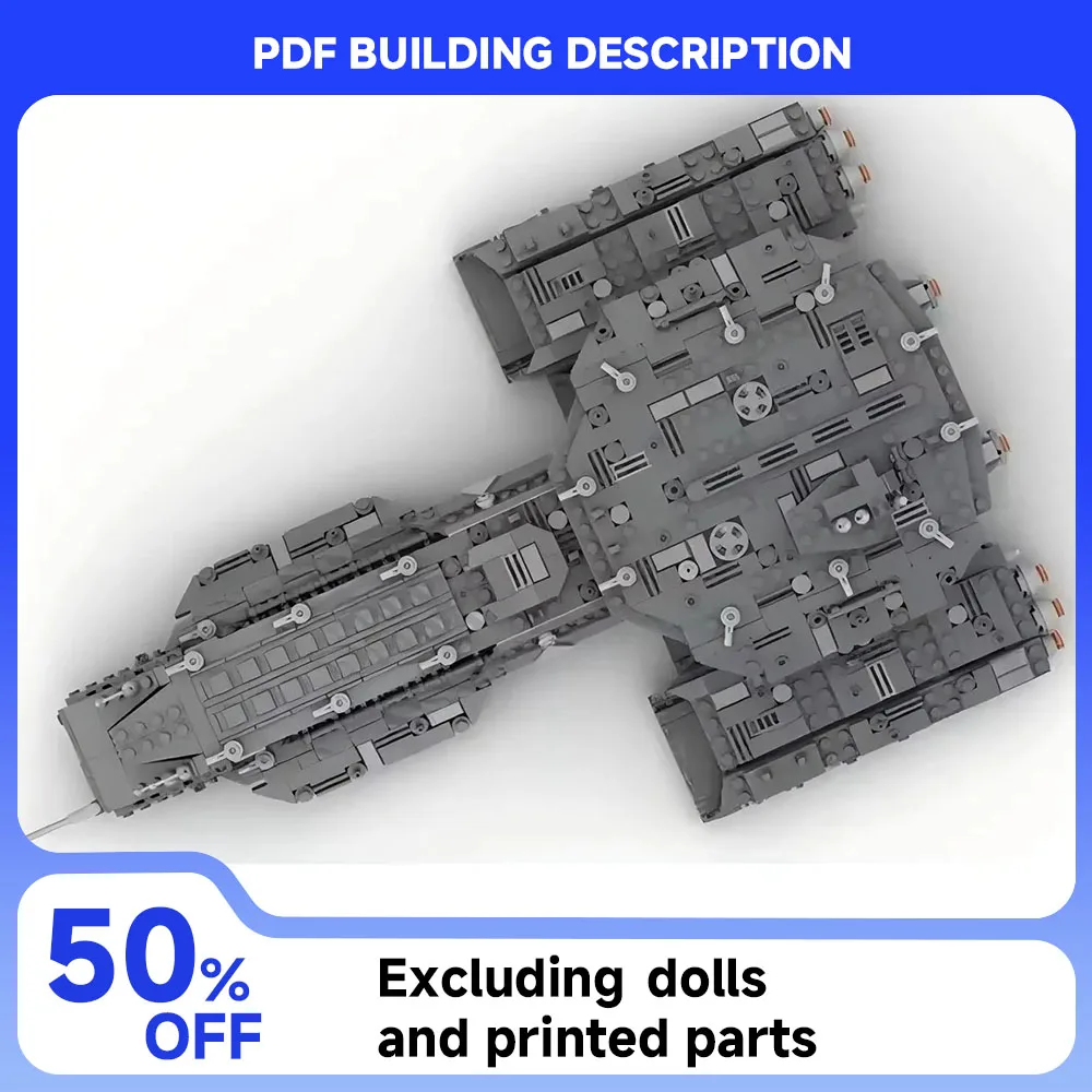 MOC-136473 Space Wars Series BC-304 Daedalus-Class Deep Space Battleship Battlecruiser Model Building Block Toy Set for Boys