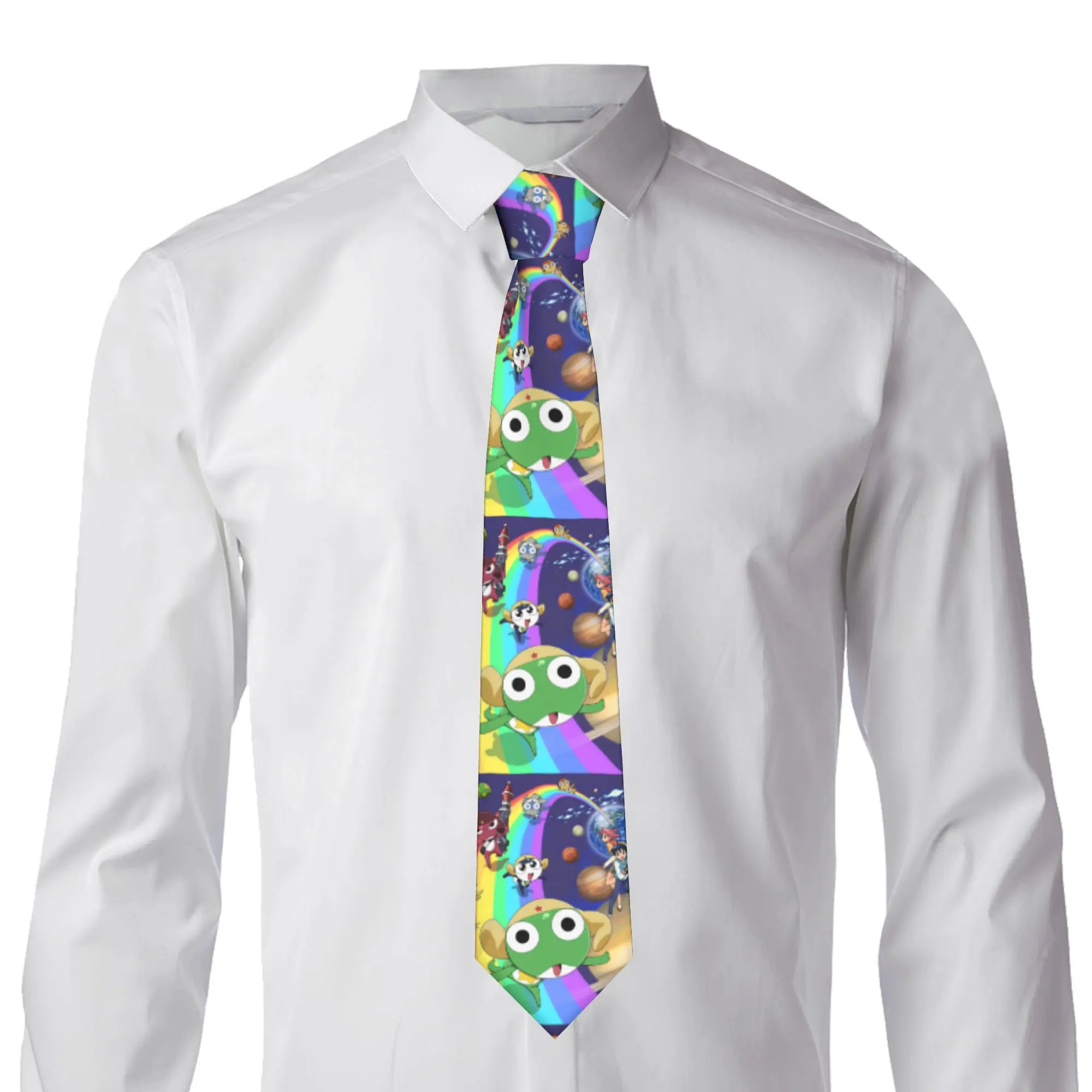 Keroros Giroro Tie  Novelty Casual Neck Ties For Men Women Leisure Quality Collar Tie Custom Necktie Accessories