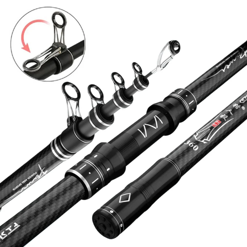 canna-da-pesca-telescopica-30m-45m-in-carbonio-portatile-per-pesca-in-mare-e-acqua-dolce-surfcasting-e-baitcasting