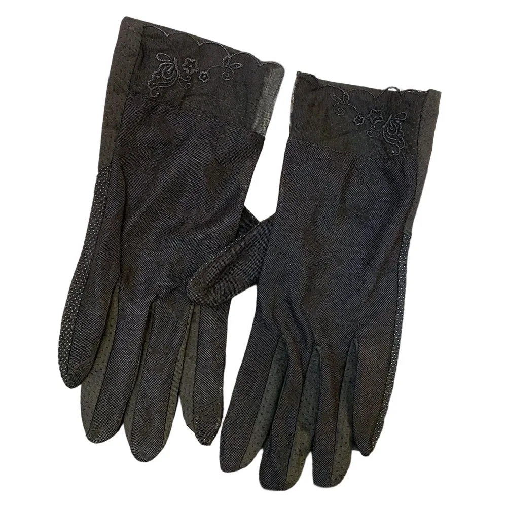 Creative Mesh Driving Gloves Thin Breathable Sunscreen Gloves Non-slip Sun Protection Lace Gloves Summer