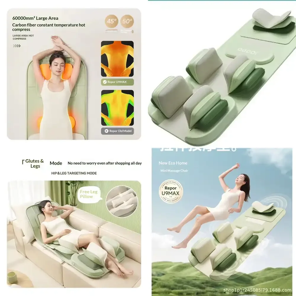 Wireless Remote Control USB Powered Massage Mattress Full Body Recliner Chair Bed Pad Full Device U9MAX