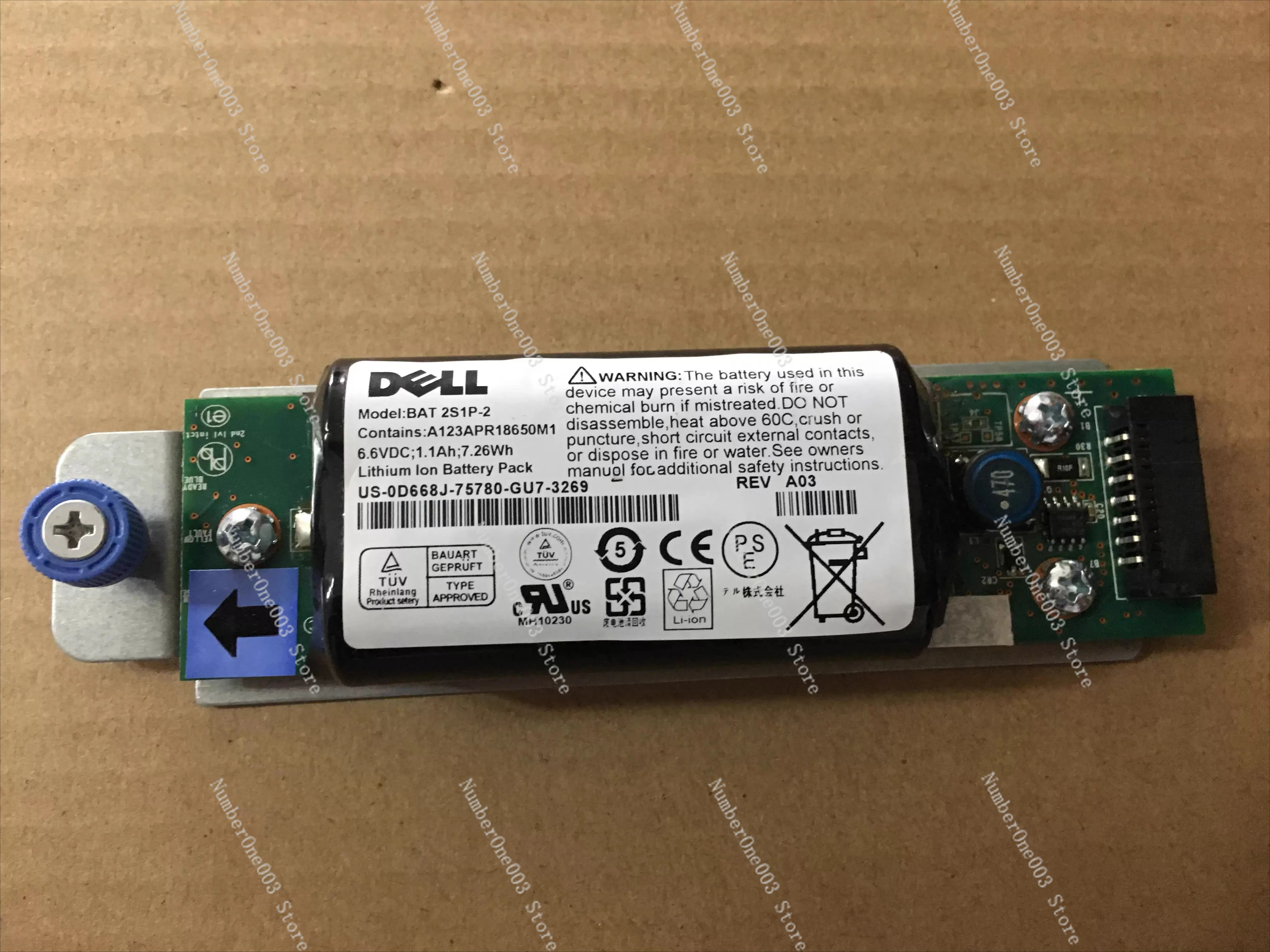 

DELL MD3200/3220/3200I Controller Battery 2S1P-2 0D668J New 2024 Model