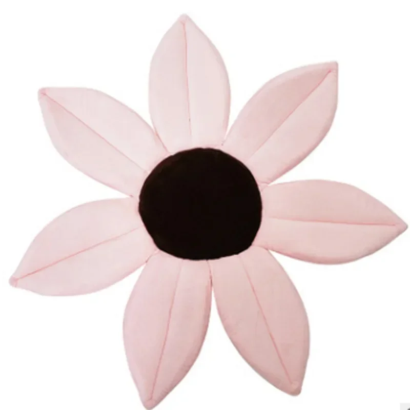 Cute Cartoon Sunflower Baby Bath Comfortable Soft Bath Cushion Safety Plush Petal Pad Newborn Bathroom Shower Mat Baby Stuff