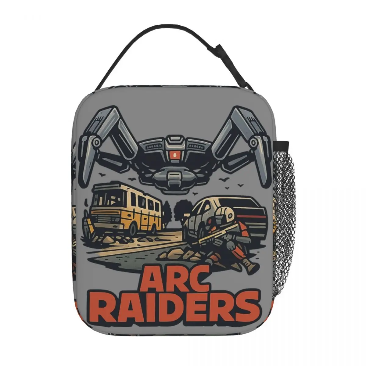 Game Arc Raiders Cartoon Insulated Lunch Bags Thermal Bag Lunch Container Tote Lunch Box Bento Pouch School Outdoor