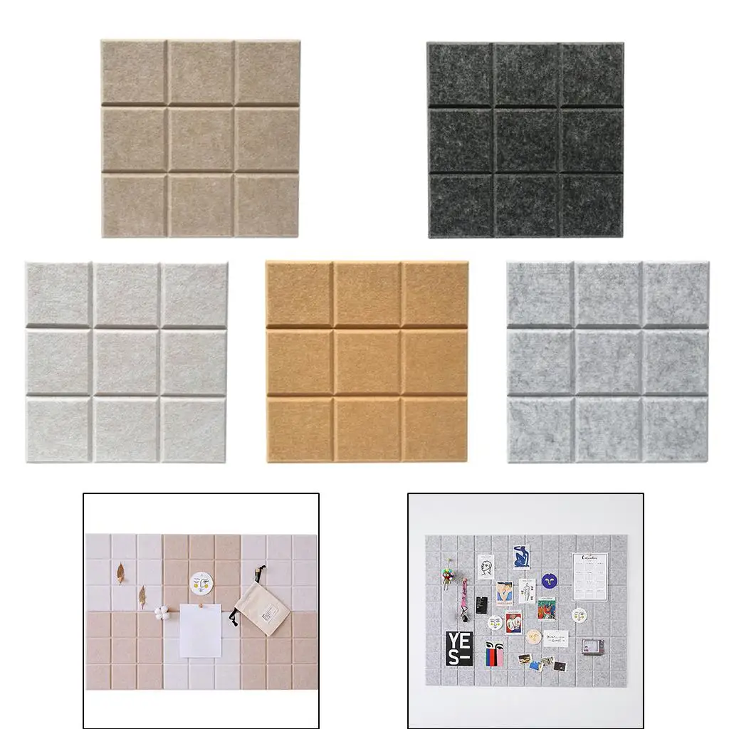 Cork Bulletin Board com Self- Backing, Message Board, 12x12 em