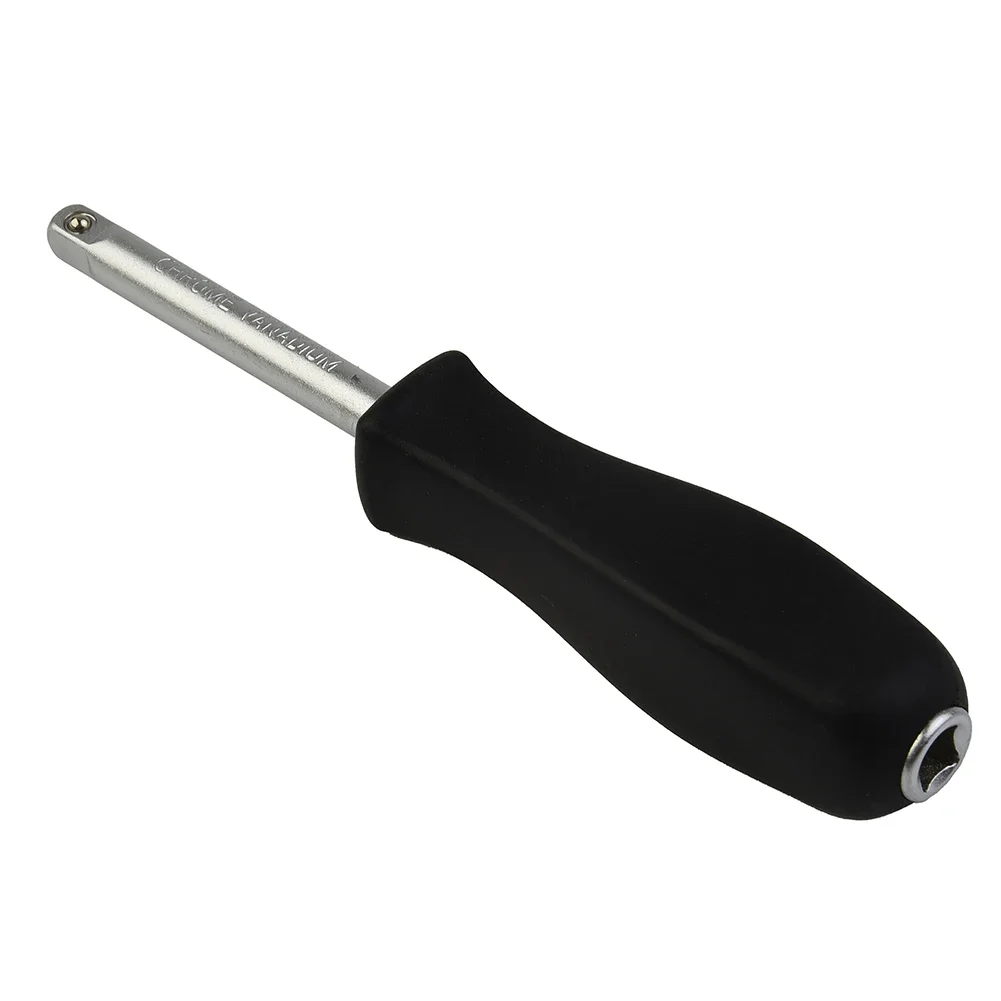 1/4 Dual-purpose Bottom Hole Connection 150 MM Spanner Handle Small Square Rod Spinner Screwdriver Tip Holder Hand Tools 6.3mm