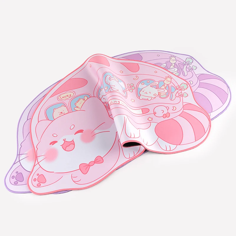 Imagem -05 - Extra Grande Mouse Pad Gaming Ônibus Bonito do Gato Mat Desk Prova de Água Antiderrapante pc Gamer Computador Teclado Laptop Desk Acessórios Xxl